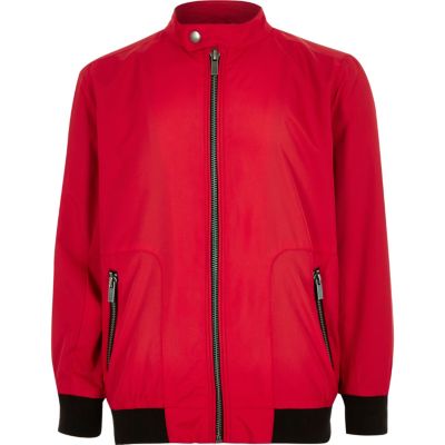 Boys bright red racer jacket
